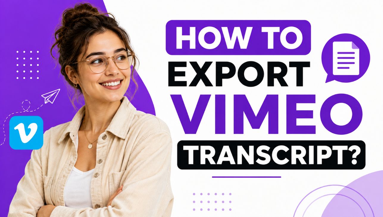 How to Export a Vimeo Transcript From Your Own Video?