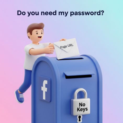 Do you need my Facebook password or admin access?