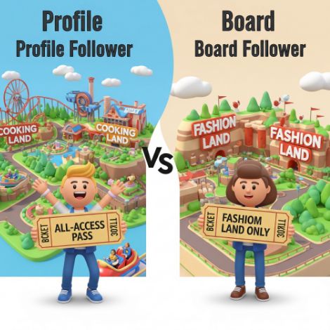 What is the difference between Profile Followers and Board Followers