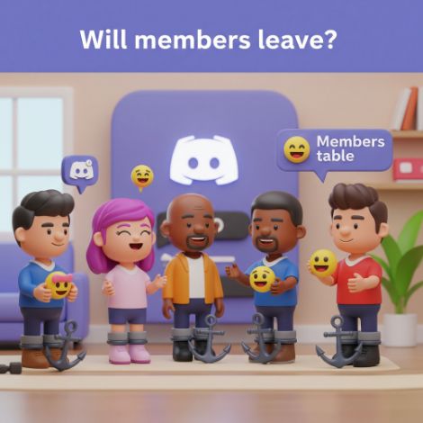 Will the members I buy leave the server