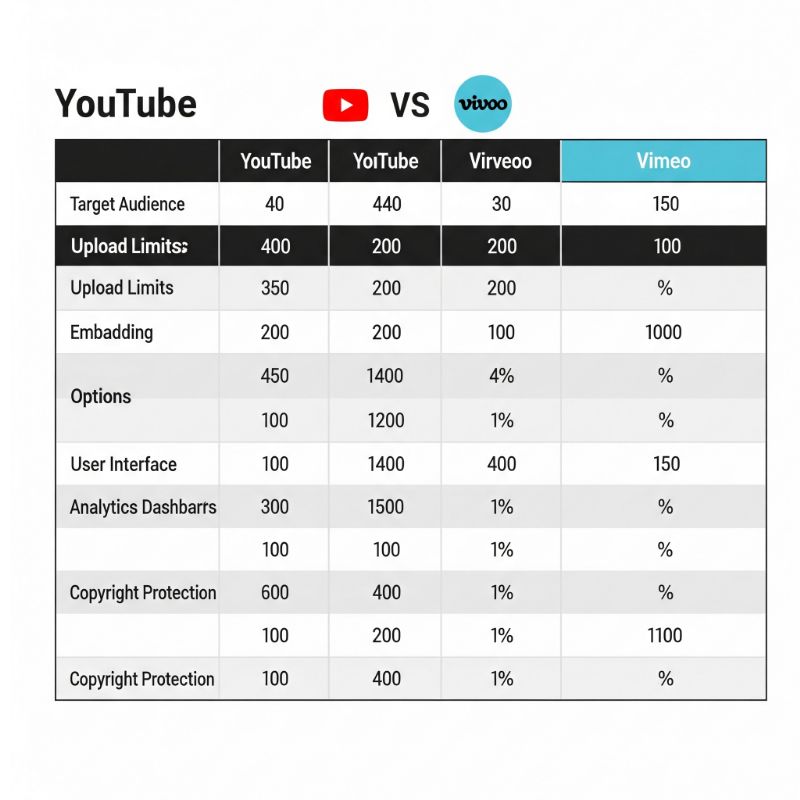 Summary Table: YouTube vs. Vimeo at a Glance