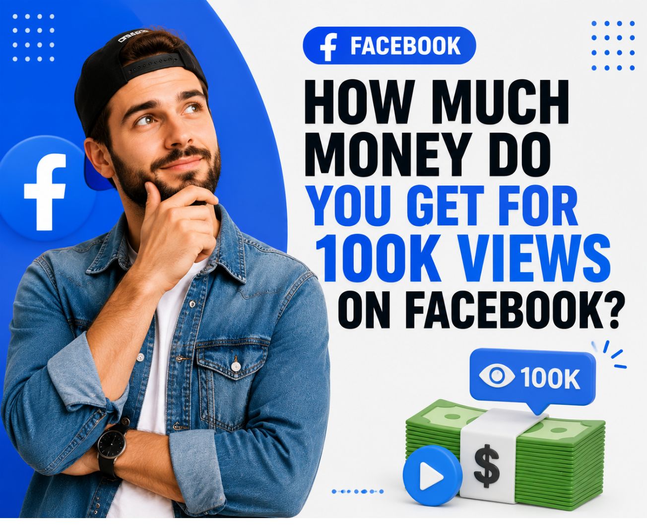 How much money do you get for 100k views on Facebook