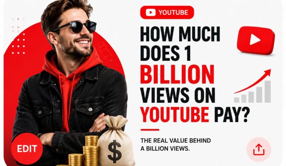 How much does 1 billion views on YouTube pay?