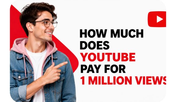 How much does YouTube pay for 1 million views