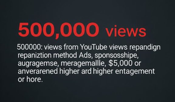 How Much Is 500k Views On YouTube