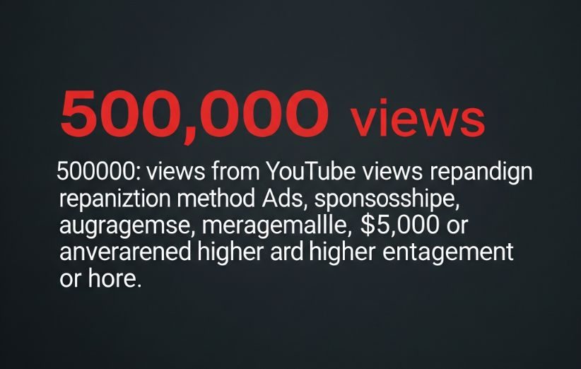 How Much Is 500k Views On YouTube